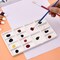 8 Inch 14 Wells Artist Ceramic Paint Palette, Rectangle Ceramic Watercolor Painting Mixing Tray for Watercolor Gouache Acrylic Oil Painting